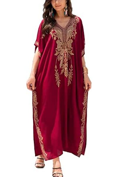 YouKD Women's Boho Long Kaftan Dress Maxi Cardigan One Size Loungewear Bikini...