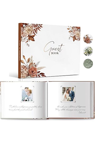 GENERAL Wedding Guest Book for Wedding Reception- Elegant Polaroid Guestbook ...