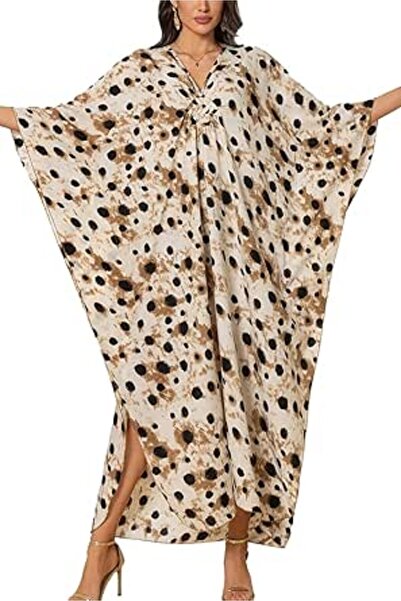 YouKD Women's Long Kaftan Maxi Bohemian Dress Beach Coverup Robe Roomy Kimono...