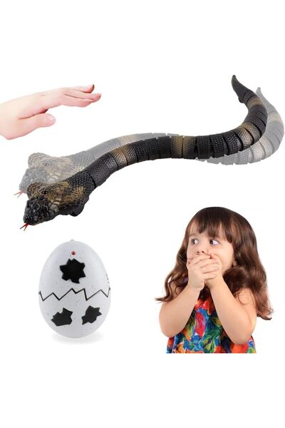 TERRIFI Remote Control Snake Toy, Realistic RC Cobra with Smart Sensing and I...