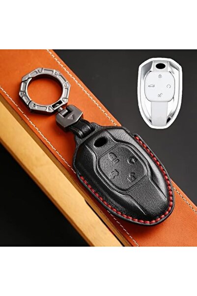 Generic Leather Car Remote Key Case Cover Shell Fit for Trumpchi GAC 2021 EMP...