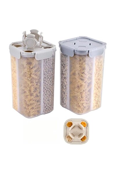 Generic Packs Cereal Pasta Storage Containers, 2.5L Airtight Grain Dispenser ...