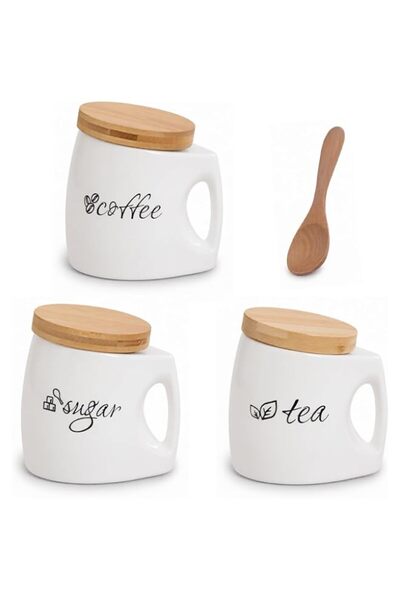 Generic Canister Set with Airtight Lid, Kitchen Canisters for Countertop with...