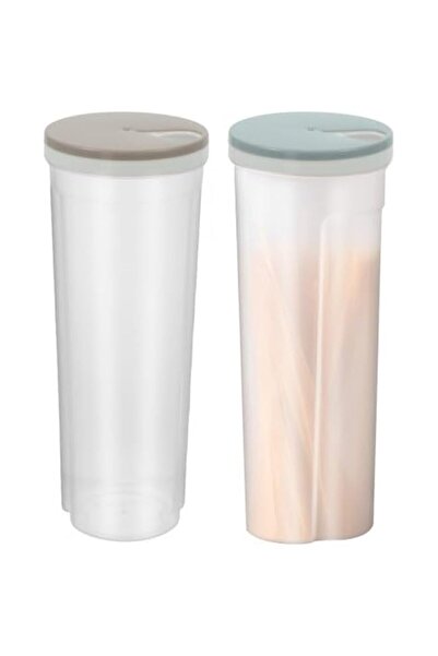 Generic of 2 Spaghetti Storage Jar,Tall Airtight Container,1.5L Capacity– Kit...