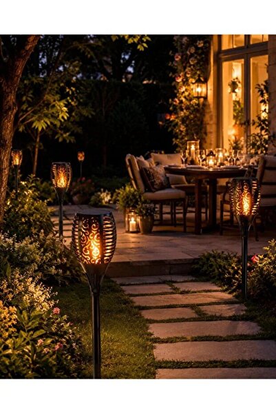 Generic Solar Torch Light, Waterproof Flickering Dancing Flame Lamp,Solar Pow...