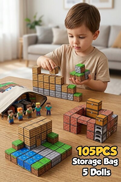 Generic 100 Pcs Abs Magnetic Building Blocks Set Stem Learning Construction C...