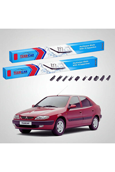 TEAMCAR Citroën Xsara N1 Hatchback 1997-2005 Wiper Blades | Front Set Flat Pr...