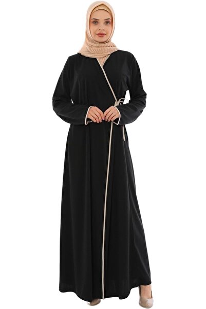 elanesa Women's Side Tied Prayer Abaya Full Length Modest Islamic Dress for D...