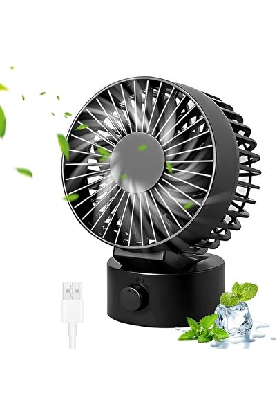 HASTHIP ® Desk Fan with 2-Speed Control, Portable Small Desktop Fan Quiet Han...