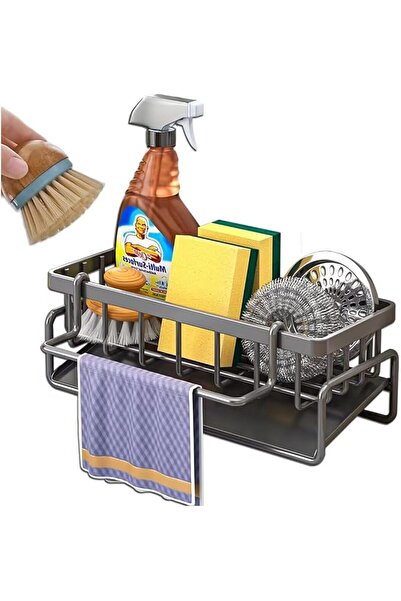 GENERAL Self Drainage Sponge Holder for Kitchen Sink,Kitchen Sink Caddy, Rust...