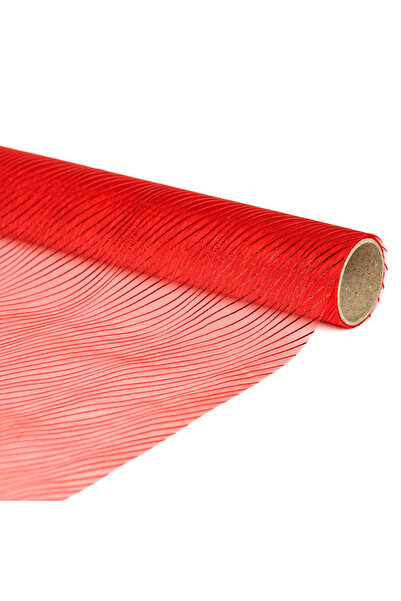 Alista Home Decorative table runner, 180x28 cm, red organza striped pattern
