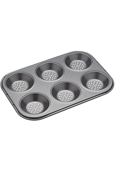 Generic Master Class KitchenCraft Six Hole Crusty Bake Baking Pan, Black
