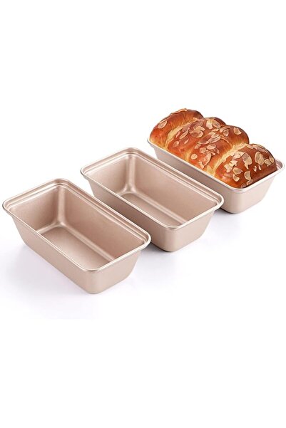 Generic Mini Loaf Pan for Baking Bread, Nonstick Small Banana Bread Tins Set ...