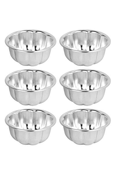 Generic Weilan 6PCS Egg Tart Molds Flower Shape Nonstick Pudding Pan Cupcake ...