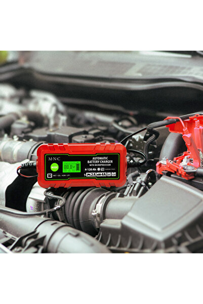 Alista Home Автоматично зарядно устройство за акумулатор на кола 6V 12V, 2A 4...