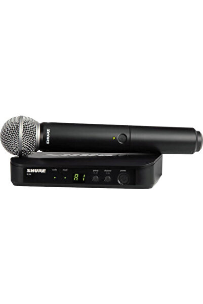 Shure BLX24E/SM58 H8E Σετ Ασύρματο Δυναμικό Μικρόφωνο Χειροποίητο για Φωνητικά