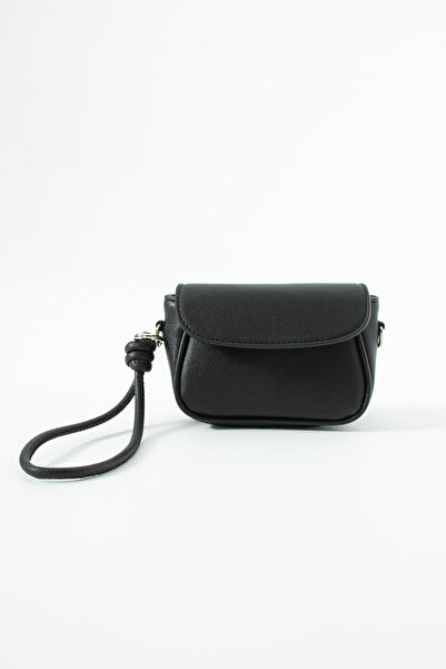 DEV 3 ADAM Black Adjustable Knot Detail Strap Women's Crossbody Bag