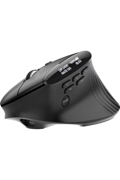 ACER Έξυπνο Ασύρματο Ποντίκι Bluetooth Κάθετου Σχεδιασμού Μαύρο