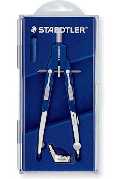 Staedtler Πλαστικός διαβήτης σήμανσης με βελόνα σε ασημένια θήκη
