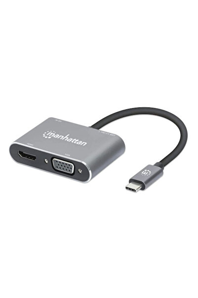 MANHATTAN Σταθμός σύνδεσης USB-C με HDMI 4K, PD και υποστήριξη για 2 οθόνες, ...