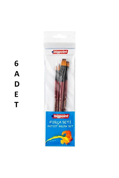 Bigpoint 123 Series Synthetic Bristle Round and Cut End Brush Set 4-Piece Bli...