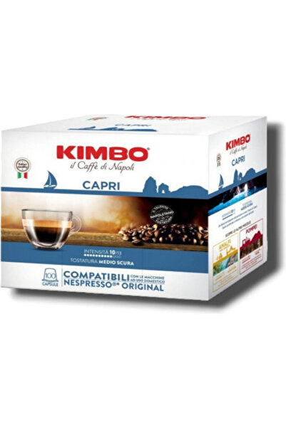 Kimbo Κάψουλες Εσπρέσο Κάπρι Συμβατές με μηχανή Nespresso 100 κάψουλες, tobolek