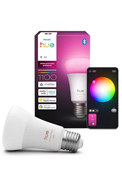 Philips Έξυπνη λάμπα LED 8.1W για ντουί E27 Θερμό Λευκό 1100lm Ρυθμιζόμενης Έ...