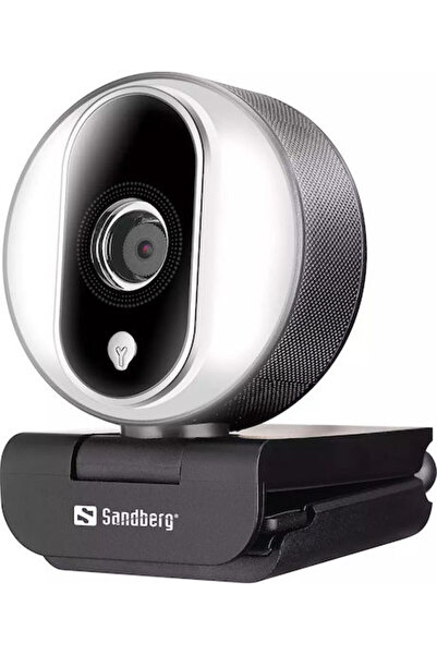 Sandberg Streamer Pro Full HD 1080p Κάμερα Web με Αυτόματη Εστίαση Λευκή