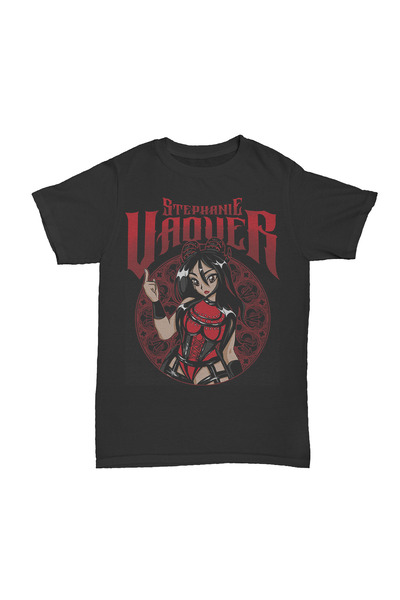 l'eivor Stephanie Vaquer Printed Black Cotton T-Shirt
