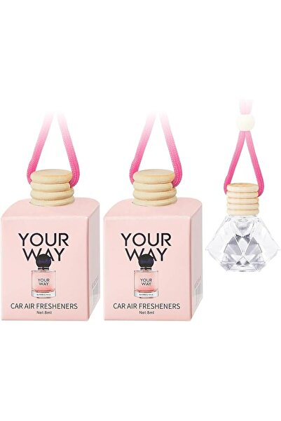 ShabeEat 2 Pack Car Air Freshener Diffuser for Essential Oils, Hanging Fragra...
