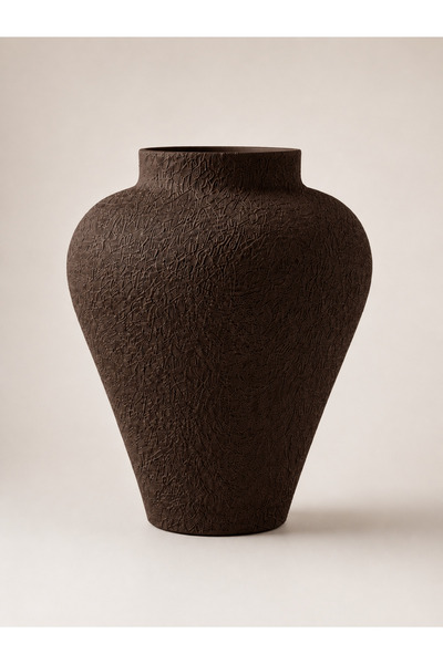 Lui Tasarım Textured Ceramic Coffee Color Elegant Modern Minimalist Stylish D...