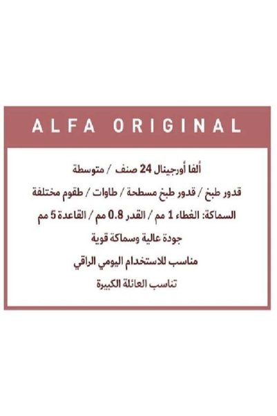 BIN SHIHON CO Stainless Steel Pot Set 18/10, 6 Pieces - (ALFA ORIGINAL)