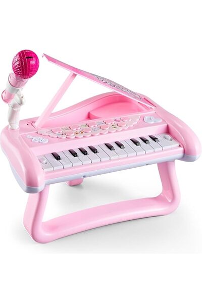 GENERAL First Birthday Gift for 1 Year Old Girls, 22 Keys Pink Piano Musical ...