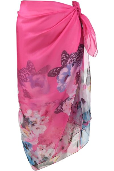 GENERAL OurLore Womens Swimwear Chiffon Cover up Printed Floral Beach Sarong ...