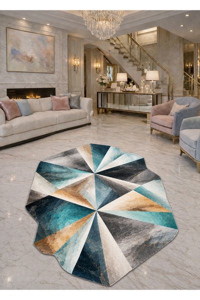 Rugs Modern Halı Sdt Mixed Patterned Modern Woven Base Decorative Carpet Sdta...