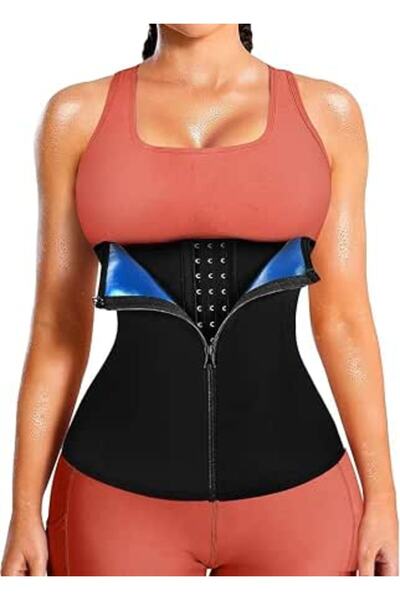 Generic Womens Waist Trainer Corset with Zipper Sweat Waist Trimmer for Women...
