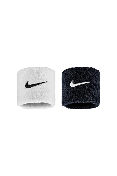Nike SWOOSH ΚΛΑΣΙΚΑ ΠΕΡΙΒΡΑΧΙΟΝΙΑ 2ΤΕΜ. N.101.2405-036 Λευκό-Μαύρο ONE