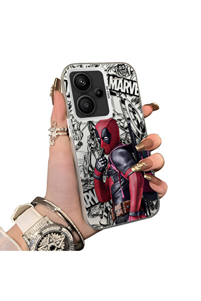 Hontinga Redmi Note 13 Pro Plus 5G Uyumlu Spiderman Desenli Silikon Kenar Ser...