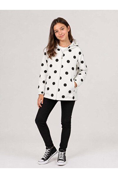 ASYAKİDS CLUB Girl's Hooded Combed Cotton Lined Seasonal Raincoat