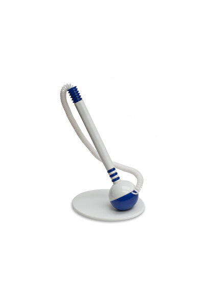 OFFICE products Pero se samolepicím držákem a šňůrkou, vertikální, - bílo-mod...