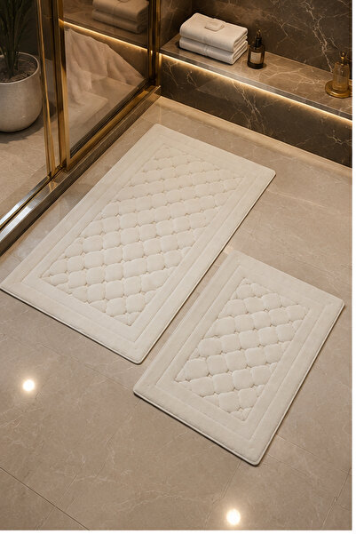 Premium 2’li Banyo Paspası Seti 60x100 + 40x60 cm – Ev ve Otel Tipi
