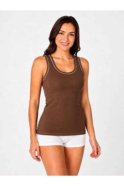 art of dress Women's Thick Strap Camisole Ribbed Cotton Undershirt