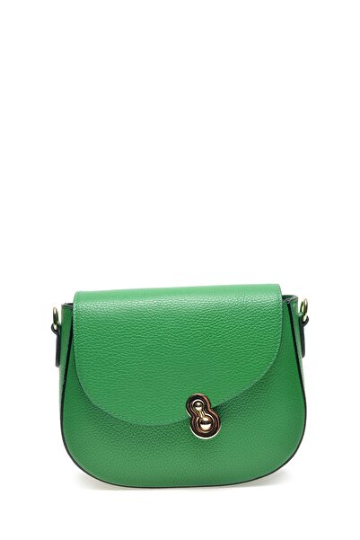 SimpleFind Carla Ferreri Geanta piele -Summer-Verde,Geanta postas piele natur...