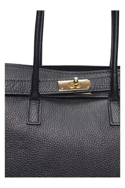 SimpleFind Isabella Rhea Geanta piele -Rebeca-Negru,Geanta de umar piele naturala, poseta, femei
