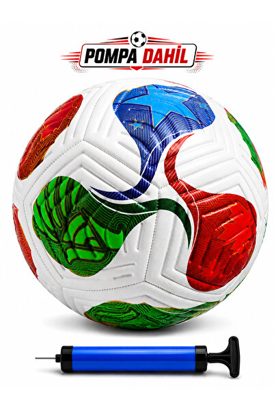 Janissary 2026 Dünya Kupası Tasarımlı Futbol Topu + Top Pompası 5 Numara Maç ...