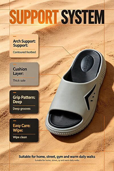 NajdEva Shop Saudi Local Manufactured Men’s Casual Slides, Super Lightweight ...