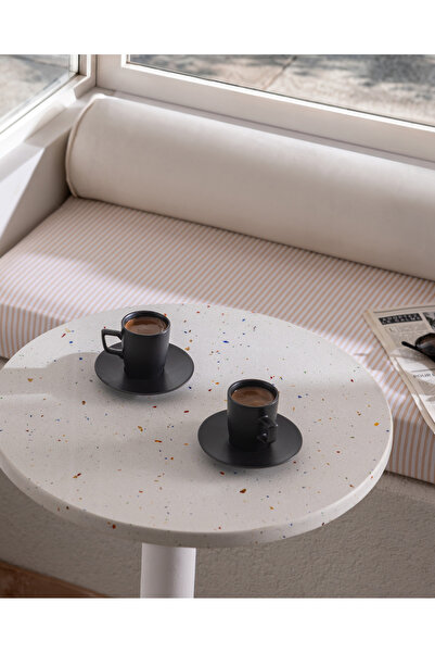 Madame Coco Rain Matte 2-Person 4-Piece Coffee Cup Set - Black - 90 ml