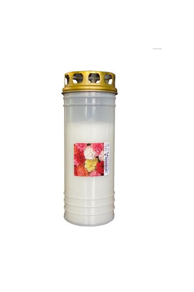 LCA Set 3 x Candela cu Capac Italia 80 l Alb, 120 Ore