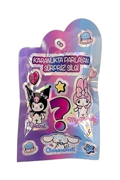 kuromi Karanlıkta Parlayan Sürpriz Silgi Lisanslı Orjinal - 2 paket
