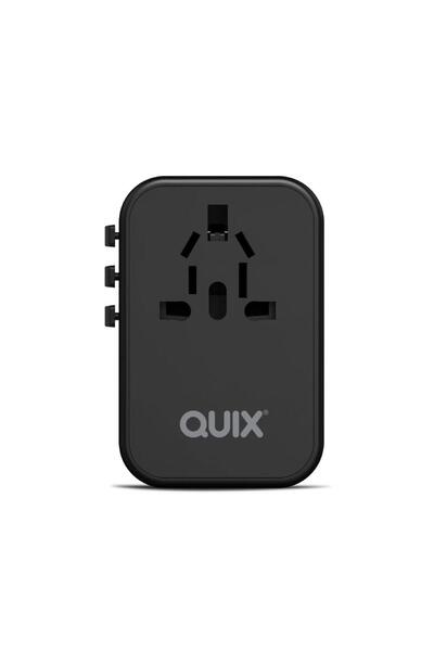 quix Gan 65W Pd Fast Travel Adapter With Universal Ports